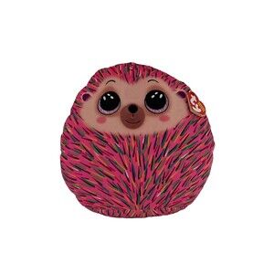 TY Squishy Pink Hedgehog Hildee Pillow Beanies 14 inch NWT DOB 3/29